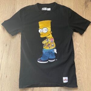 The Simpsons Bart Embroidered Tattoo T Shirt